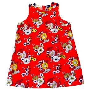 NWT ModCloth Women's Sleeveless Floral Retro Woven Shift Dress Red Size 1X